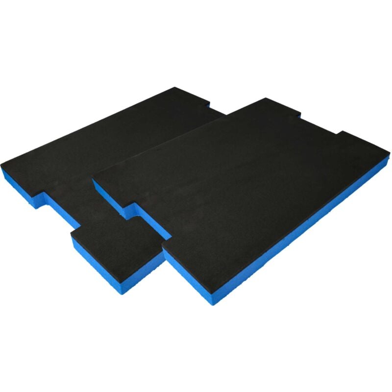 foto del prodotto vhbw 2x inserto compatibile con bosch sortimo l boxx 4.0 lb4 cassette degli attrezzi schiuma rigida, blu