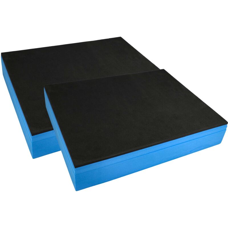 foto del prodotto vhbw 2x inserto compatibile con bosch sortimo l boxx cassette degli attrezzi schiuma rigida schiuma pe, blu, 60mm