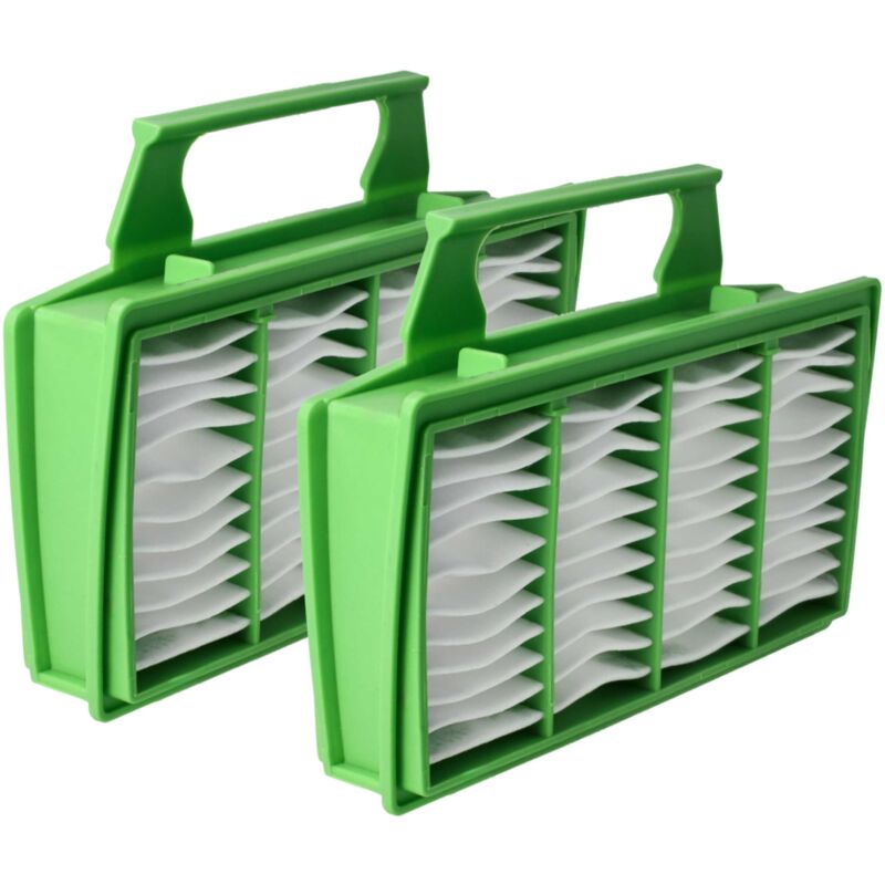 foto del prodotto vhbw 2x microfiltro igienico compatibile con sebo airbelt k1, k series aspirapolvere filtro dell aria, verde, rettangolare