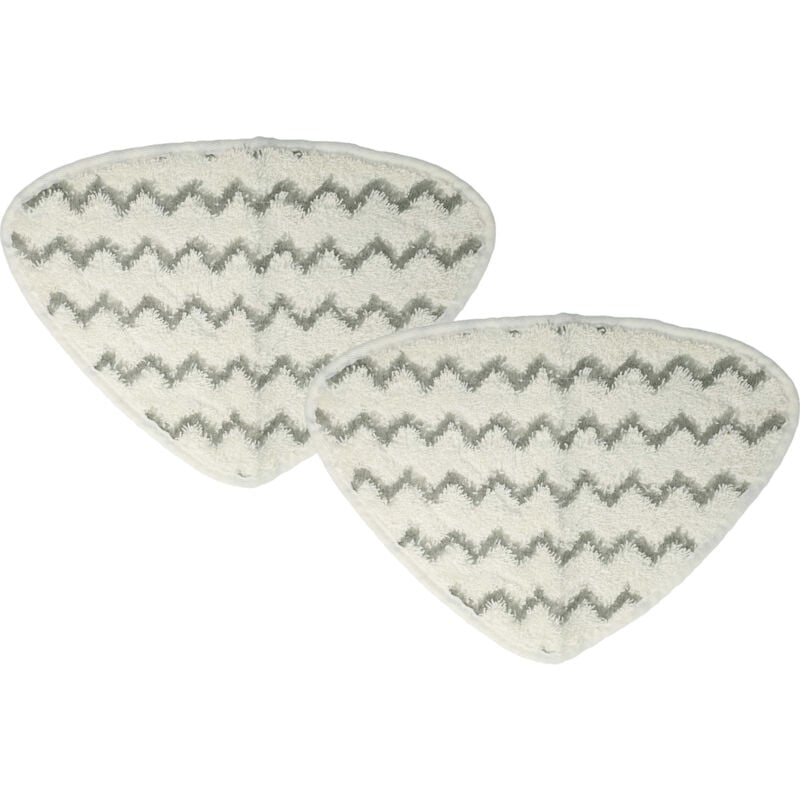 foto del prodotto vhbw 2x panno compatibile con vileda steam, steam one scopa a vapore microfibra, grigio bianco