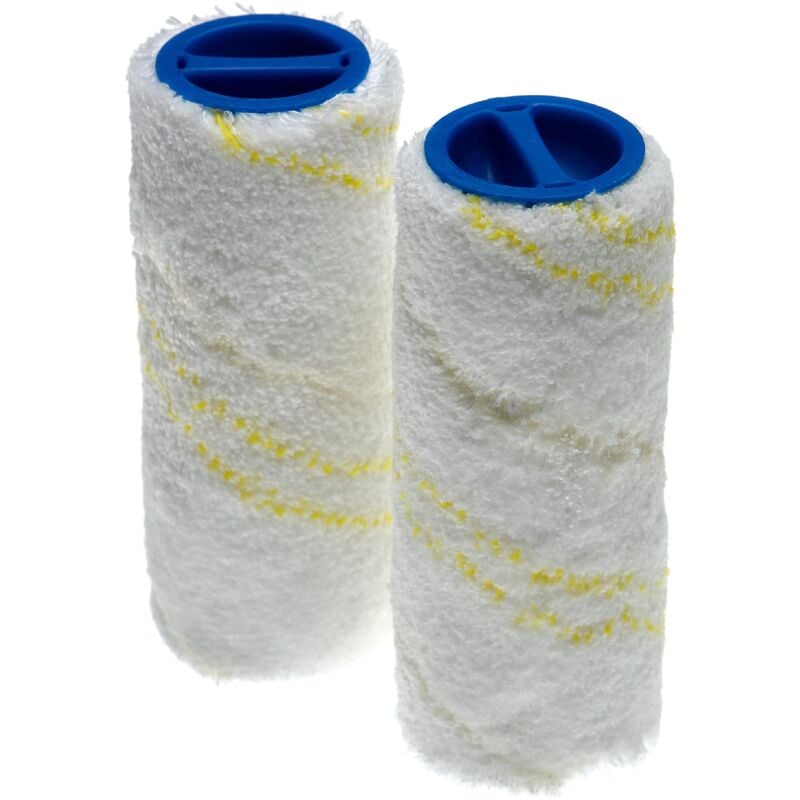 foto del prodotto vhbw 2x rullo con spazzola in microfibra set compatibile con k rcher fc 8 smart signature line lavapavimenti doppia confezione