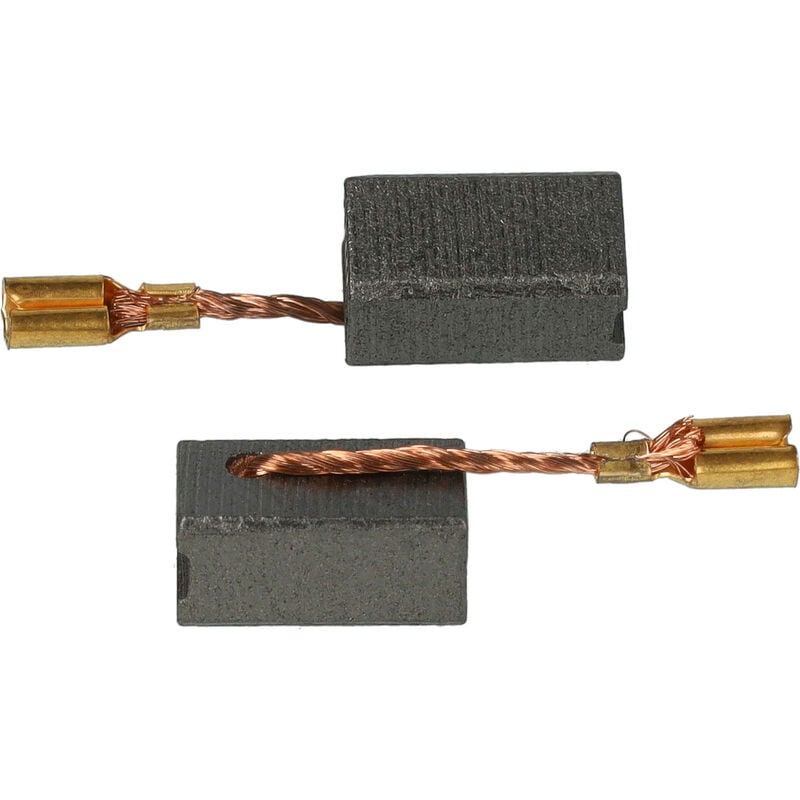 foto del prodotto vhbw 2x spazzola carbone 13 x 6,5 x 8 mm compatibile con bosch gws 7 115, gws 7 100 t utensile elettrico, smerigliatrice, attrezzo multifunzionale