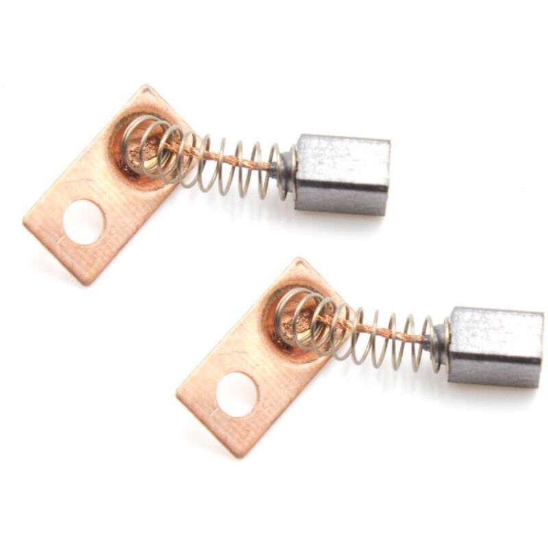 foto del prodotto vhbw 2x spazzola carbone 3 x 3 x 4,5mm compatibile con saeshin strong 107, 105l, 105, 102 lucidatrice