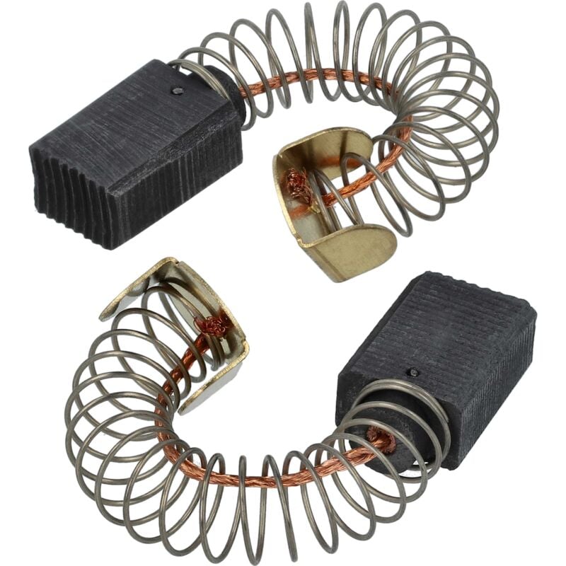 foto del prodotto vhbw - 2x spazzola carbone 6,2 x 10 x 16mm sostituisce protool festool 627034, 627010 per utensile elettrico + molla