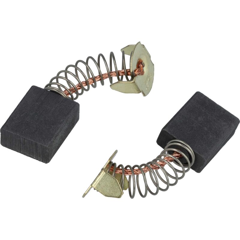 foto del prodotto vhbw 2x spazzola carbone 6,5 x 13,5 x 16,5mm compatibile con bosch pts10 mk1, 3603m0340 sega circolare molla