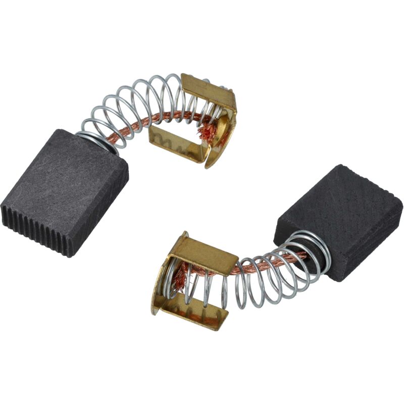 foto del prodotto vhbw 2x spazzola carbone 6,5 x 13,5 x 17mm compatibile con bosch 3603m03400 sega troncatrice, sega da banco