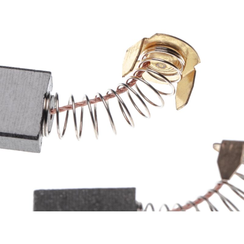 foto del prodotto vhbw 2x spazzola carbone 6,5 x 13,5 x 17mm compatibile con makita 9607nb, lh1040f, 9609nb, ls1040, ls1030, ls1013 utensile elettrico molla 24mm