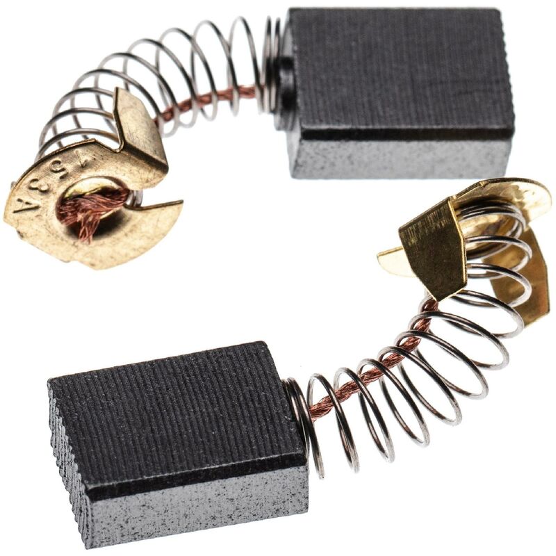 foto del prodotto vhbw 2x spazzola carbone 6,5 x 13,5 x 17mm sostituisce makita 194986 9, 181047 4, cb 154 per utensile elettrico molla 22mm