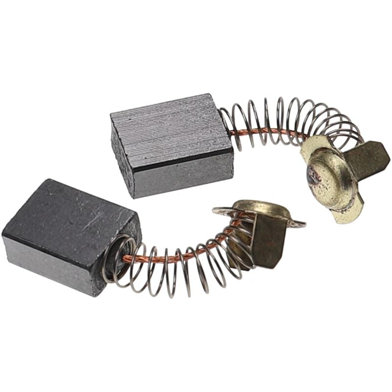 foto del prodotto vhbw 2x spazzola carbone 7 x 13 x 17mm compatibile con hitachi h55sc, h55sa, dh45mr, dh50sb, dh50sa1, dh50sbk utensile elettrico molla