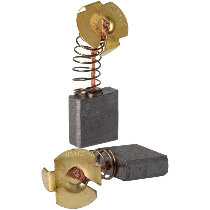 foto del prodotto vhbw - 2x spazzola carbone 7 x 18 x 16mm compatibile con makita hm1303, hm1303b, hm1304, hm1304b, hm1500, hm1500b utensile elettrico