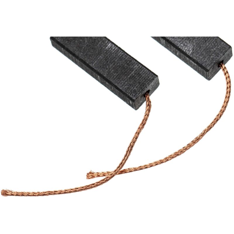 foto del prodotto vhbw 2x spazzola carbone compatibile con flymo dle, dle 02 03, dle 03s, dles, e25, e30, e 30 1, e38 tagliaerba spazzola motore, 27 x 9 x 6 mm