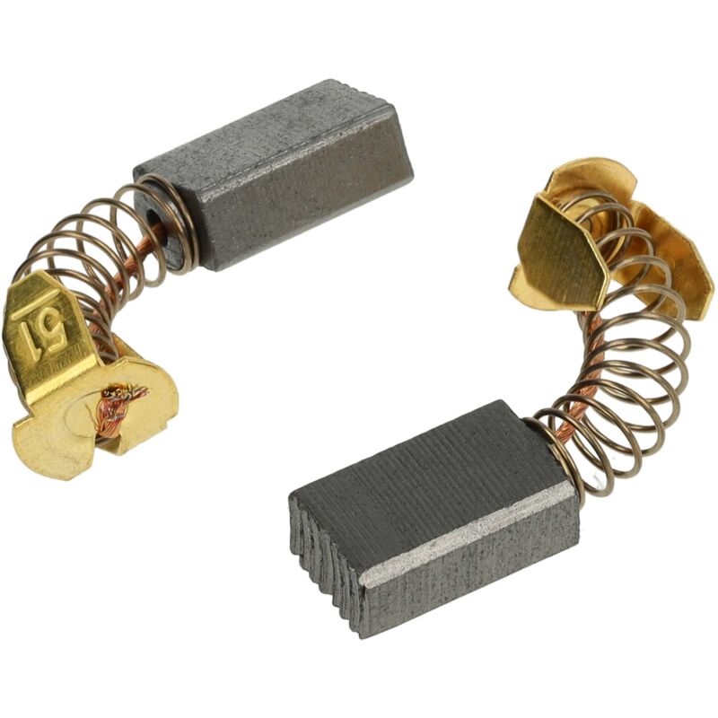 foto del prodotto vhbw 2x spazzola carbone compatibile con makita 3702, 3705, 4014, 4014b, 4100, 4100kb, 4300 utensile elettrico spazzola motore, 5 x 8 x 12,8 mm