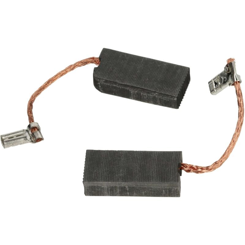 foto del prodotto vhbw 2x spazzola carbone compatibile con makita hm1101c, hm1111c, hm1203c, hm1213c, hm1214c utensile elettrico spazzola motore, 27 x 13 x 6,3 mm