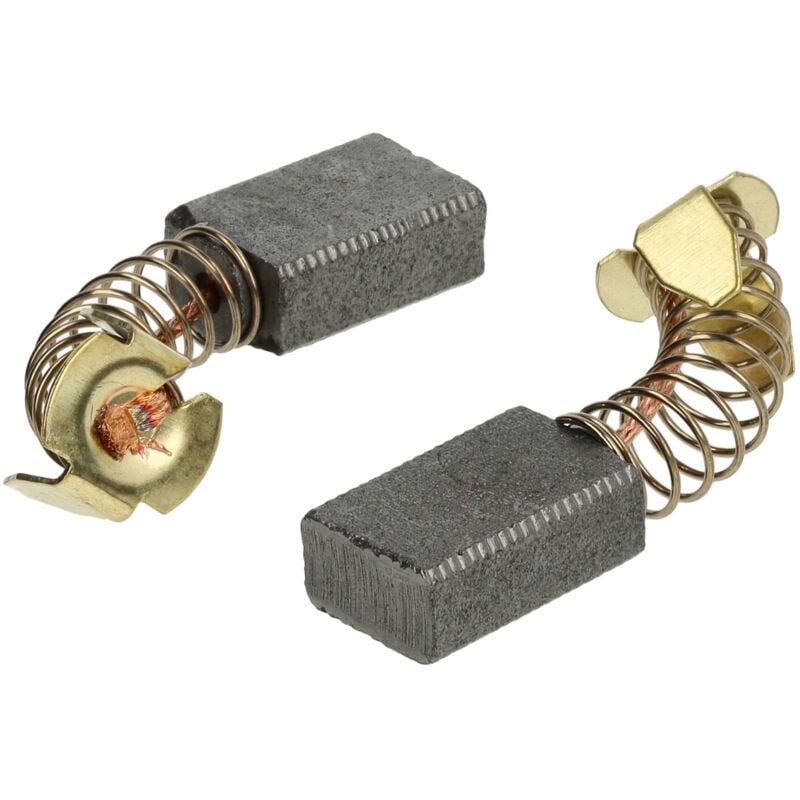 foto del prodotto vhbw 2x spazzola carbone compatibile con makita sr 1001, sr 1600 utensile elettrico spazzola motore, 6 x 10 x 15 mm