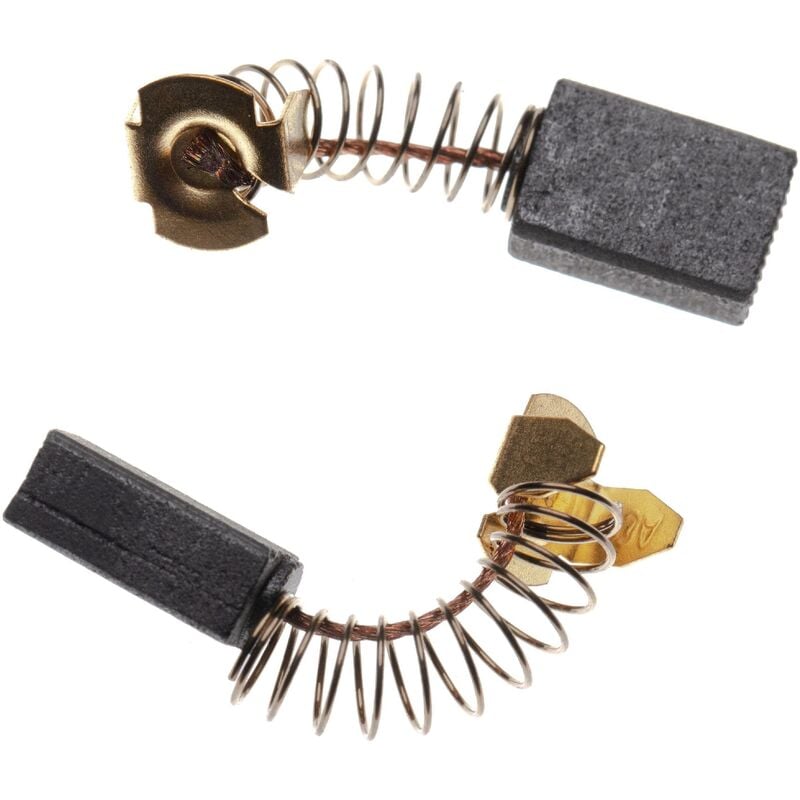 foto del prodotto vhbw 2x spazzola di carbone per motore 6 x 10 x 15mm compatibile con makita 9218sb, 9741, 9900b, 9901, 9924db, da6300, da6301 utensile elettrico