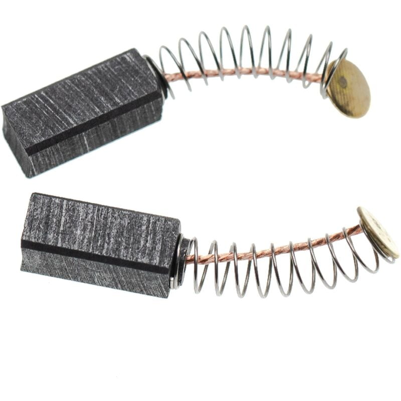 foto del prodotto vhbw 2x spazzola in carbone 14 x 6 x 6mm compatibile con metabo step455, ste450 utensile elettrico molla