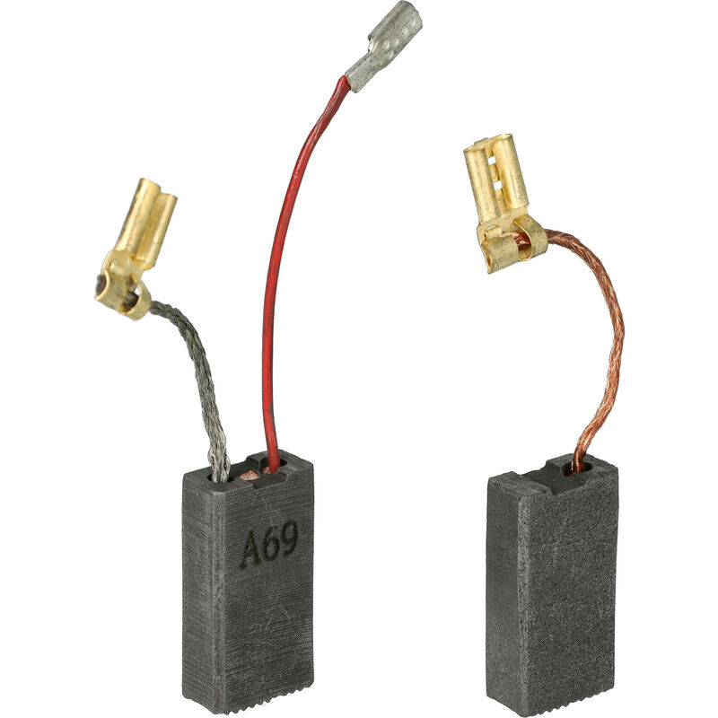 foto del prodotto vhbw 2x spazzola in carbone 23 x 12,3 x 6,2mm compatibile con bosch gsh 500, 388, 4, 5.5 basic, 5 e, 5 ce utensile elettrico, scalpellatore