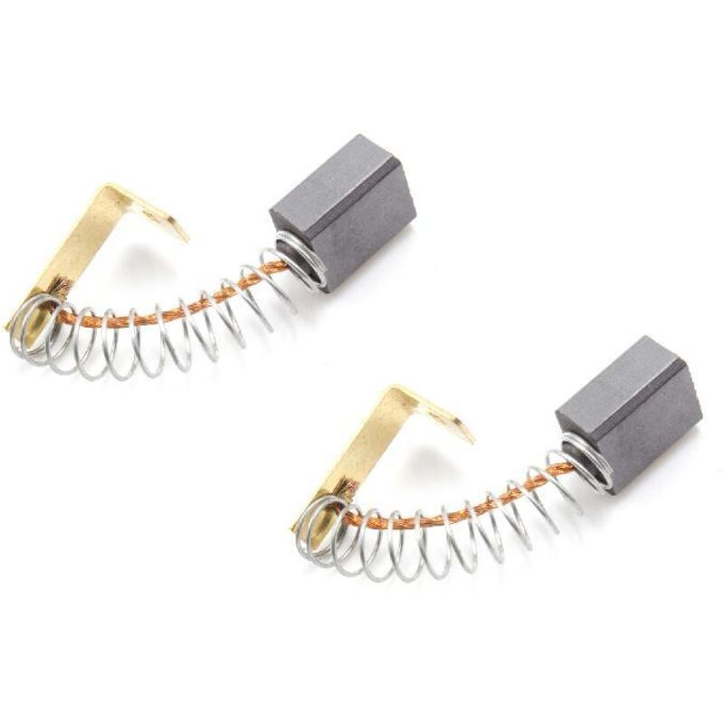 foto del prodotto vhbw 2x spazzola in carbone 5x8x13mm compatibile con diverse motori elettrici, smerigliatrice, motori per utensili utensile elettrico molla,