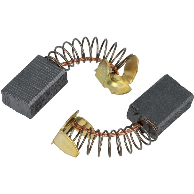 foto del prodotto vhbw 2x spazzola in carbone 6 x 10 x 15mm compatibile con makita ga 5000, ls 0810, 9741, 9207spc, s0810 utensile elettrico