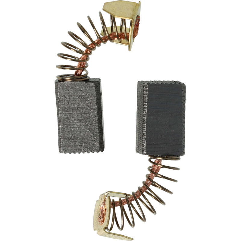 foto del prodotto vhbw 2x spazzola in carbone 6 x 10 x 15mm compatibile con makita hr2000, hk0500, 4302c utensile elettrico molla