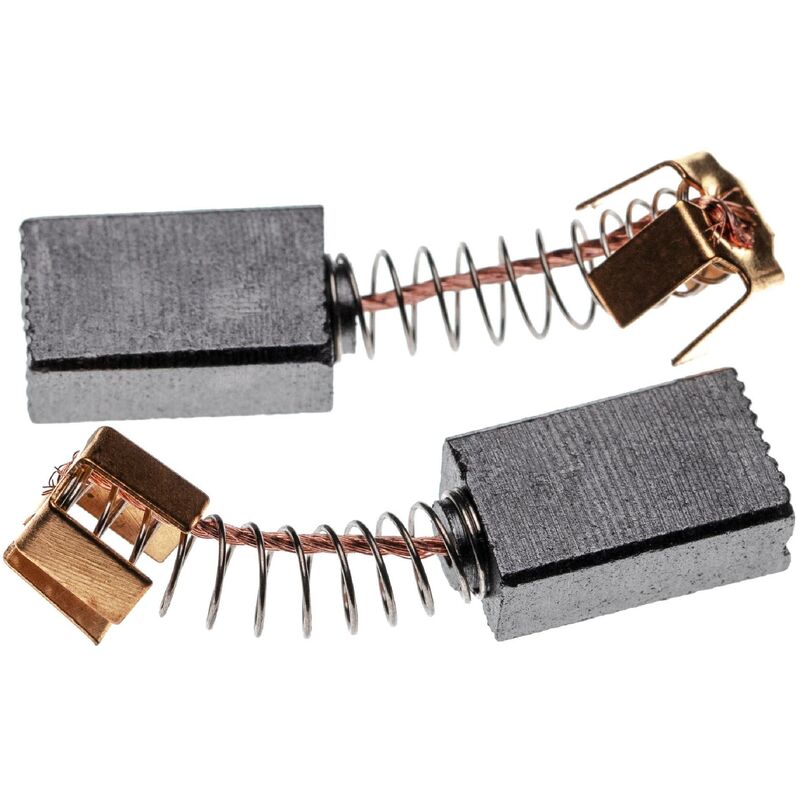 foto del prodotto vhbw 2x spazzola in carbone 6 x 10 x 16mm compatibile con makita rp0900, mt361, 8406, 3620, 1911b, jr3010, hp2010n utensile elettrico molla