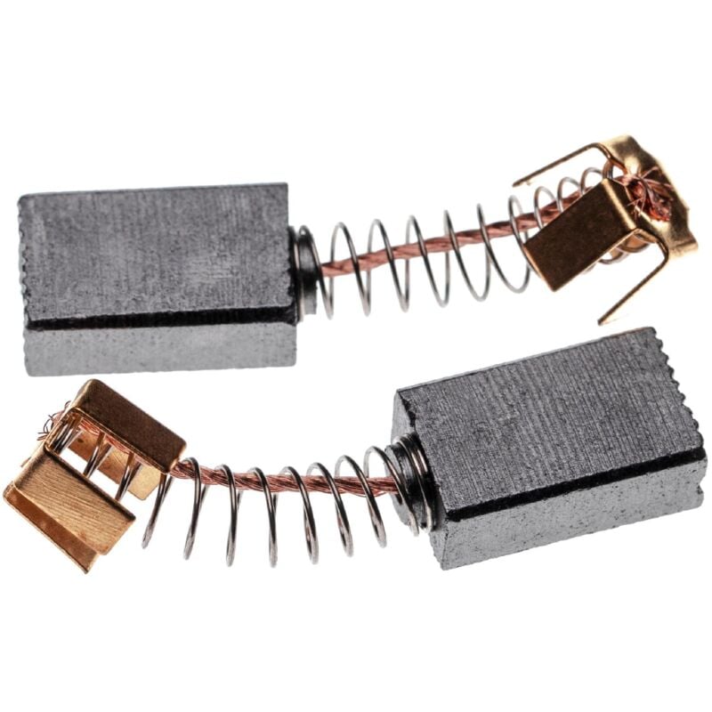 foto del prodotto vhbw 2x spazzola in carbone 6 x 10 x 16mm sostituisce makita 181410 1, cb 104, cb 111 per utensile elettrico molla