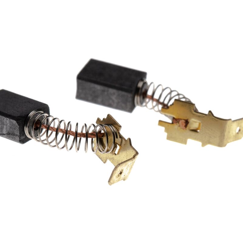 foto del prodotto vhbw 2x spazzola in carbone 6 x 9 x 12,5mm compatibile con makita nhp1320s utensile elettrico molla