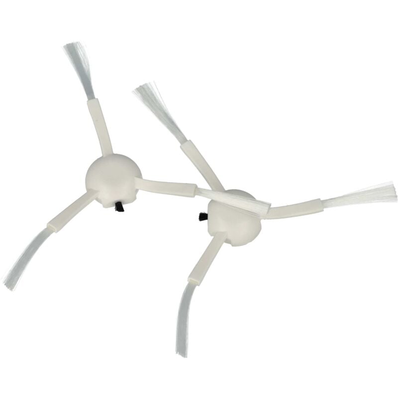 foto del prodotto vhbw 2x spazzola laterale compatibile con dreame d9 max, d9, d10 plus, d10s, d9 mistral, f9 mistral, f9 robot aspirapolvere set spazzole, bianco