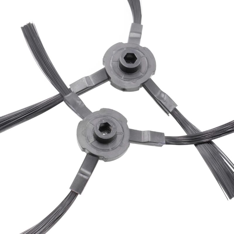 foto del prodotto vhbw 2x spazzola laterale compatibile con medion e32 sw, md18510 robot aspirapolvere set spazzole, dx sx, nero