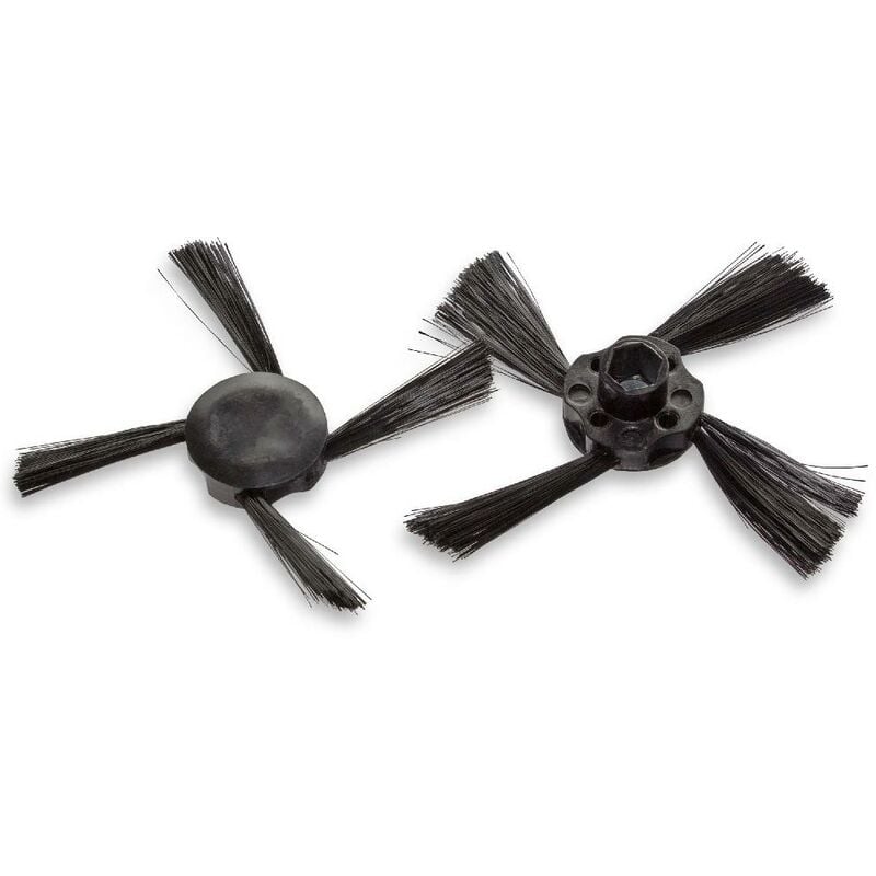 foto del prodotto vhbw 2x spazzola laterale compatibile con neato botvac connected d10, connected d4, connected d3 robot aspirapolvere set spazzole, nero