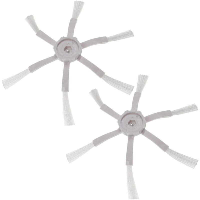 foto del prodotto vhbw 2x spazzola laterale compatibile con roborock s5 max, e4, q7, s4, s5, s50, s51, s55, s6, s6 maxv robot aspirapolvere set spazzole, bianco