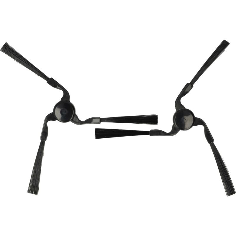 foto del prodotto vhbw 2x spazzola laterale compatibile con yujin iclebo arte robot aspirapolvere set spazzole, dx sx, nero