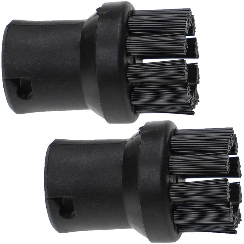 foto del prodotto vhbw 2x spazzola rotonda compatibile con k rcher sc 1020, sc 1122, sc 1100, sc 1052, sc 1122 plus, sc 1040 pulitore a vapore spazzola a vapore