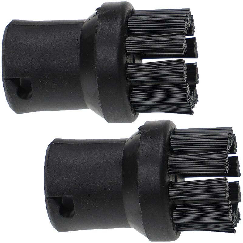foto del prodotto vhbw 2x spazzola rotonda compatibile con k rcher sc 1125 plus, sc 1200, sc 1202, sc 1133, sc 1402, sc 1125 pulitore a vapore spazzola a vapore
