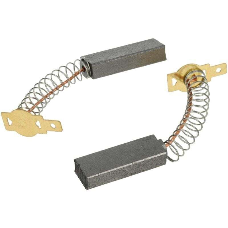 foto del prodotto vhbw 2x spazzole di carbone, carbone motore, carbone abrasivo 6,3 mm x 11 mm x 32 mm per aspirapolvere, macchina da taglio, ecc.