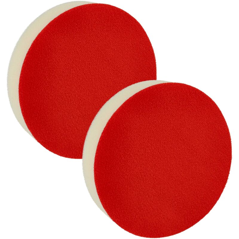 immagine 0 del prodotto vhbw 2x spugna per lucidare compatibile con bosch levigatrice eccentrica e orbitale 13 cm diametro, 14 g, rosso, bianco