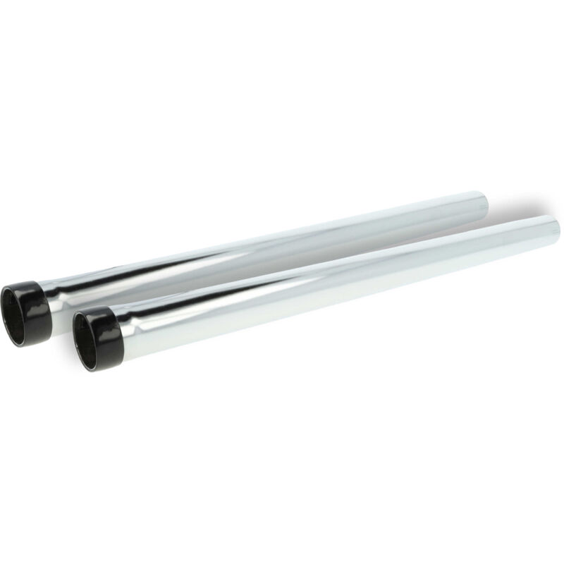 foto del prodotto vhbw 2x tubo universale compatibile con makita vc2511, vc2512, vc2511l, vc2010lx1 aspirapolvere con attacco da 35 mm, 50 cm, nero argento