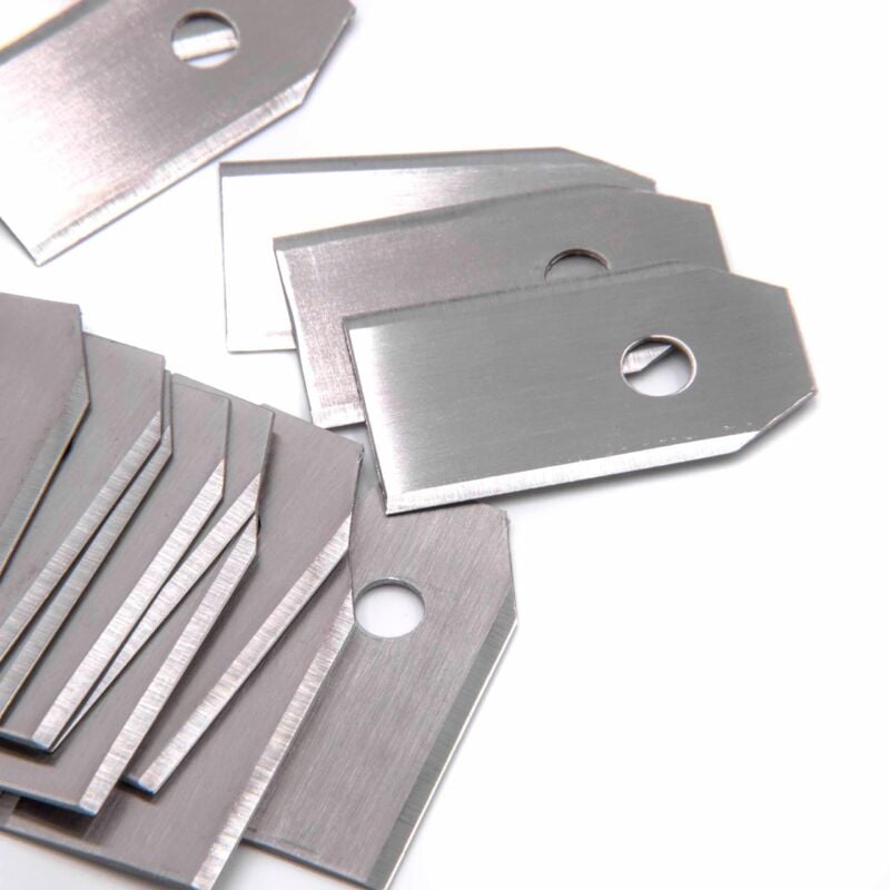 immagine 0 del prodotto vhbw 30x lama di ricambio compatibile con worx m1000, m1000i, m1200i, m500, m700, m900, s300, s450i tagliaerba argento, in acciaio