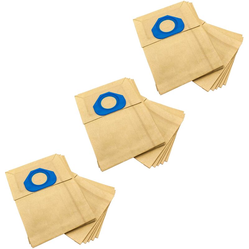 foto del prodotto vhbw 30x sacchetti compatibile con nilfisk 70ga, 84gs, ga70, ga 70, gm80, gm 80, gm90, gm 90, gs80, gs 80 aspirapolvere in carta, color sabbia