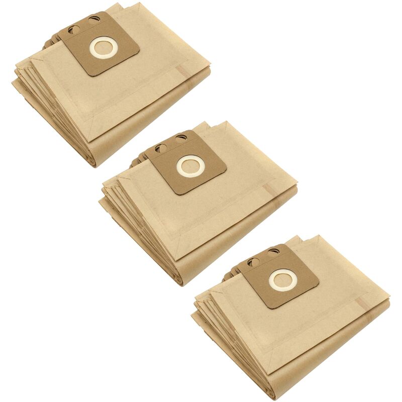 foto del prodotto vhbw 30x sacchetti compatibile con nilfisk alto gd gsn 1010, p 2000, s 1010, s 3020 aspirapolvere in carta, marrone