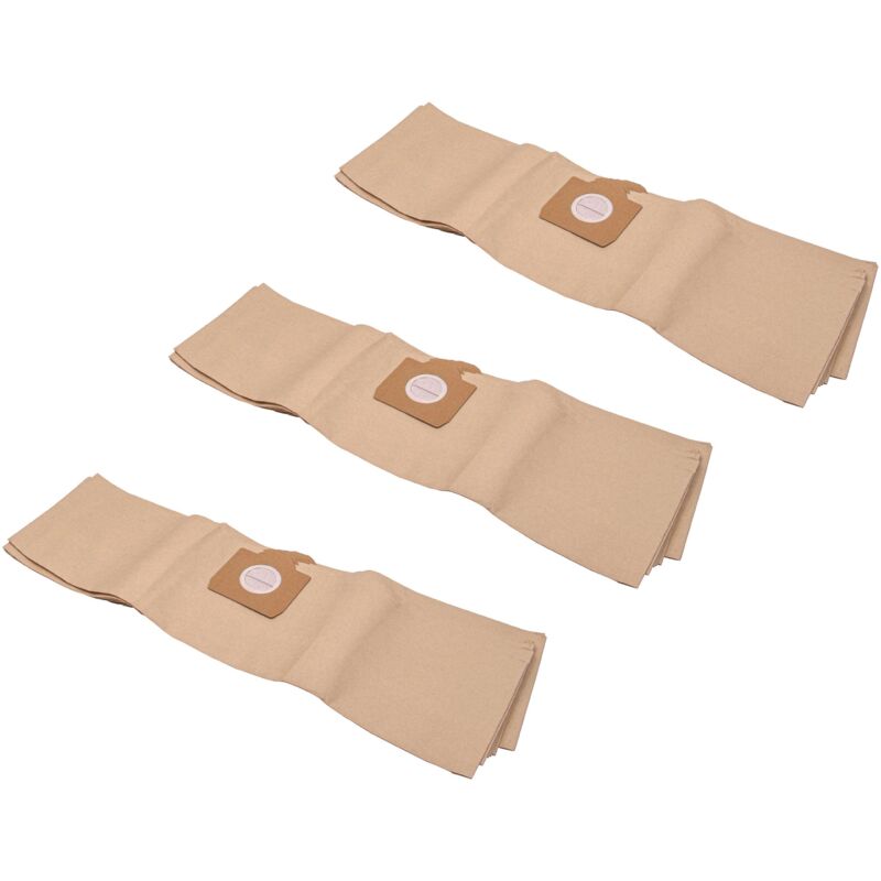 foto del prodotto vhbw 30x sacchetto compatibile con k rcher a2254me 5.970 326.0, a2500 a2599, a2251, a2534 pt aspirapolvere carta, 80cm x 22cm marrone