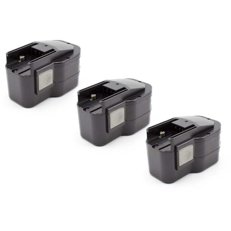 foto del prodotto vhbw 3x batteria compatibile con aeg wbe2e 12, sb2e 12, bs2e 12t, best 12x, best 12bbpb, bdse 12t utensile elettrico 1500 mah, nimh, 12 v 