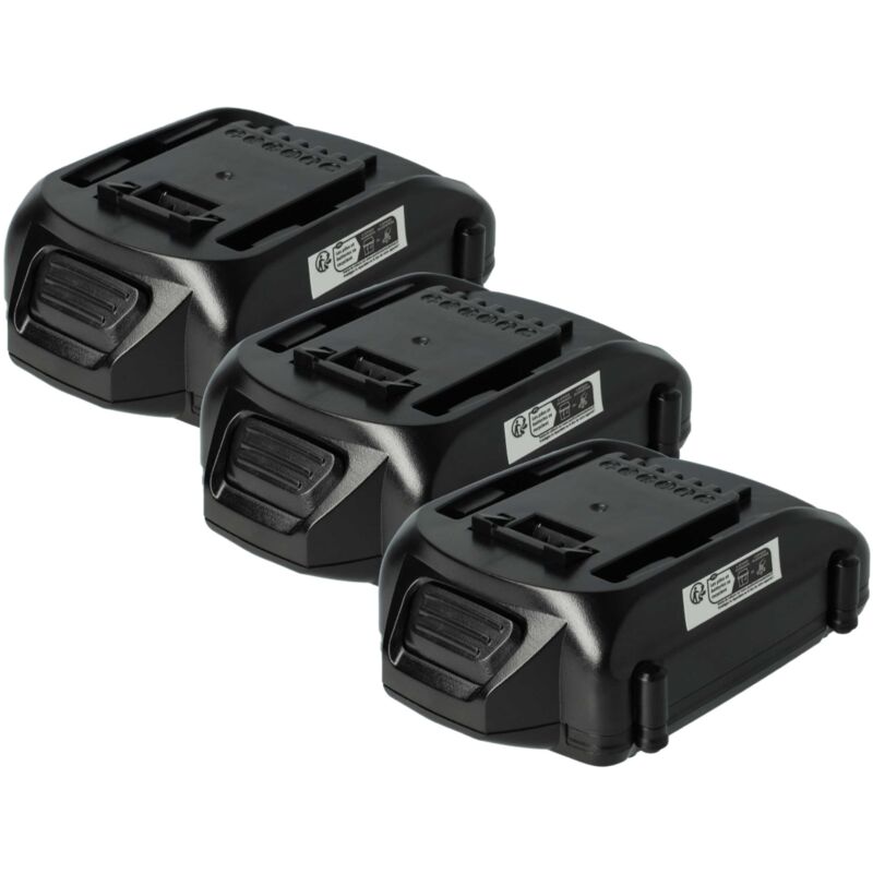 foto del prodotto vhbw 3x batteria compatibile con al ko wr 2020 113626 utensile elettrico 2000 mah, li ion, 18 v 