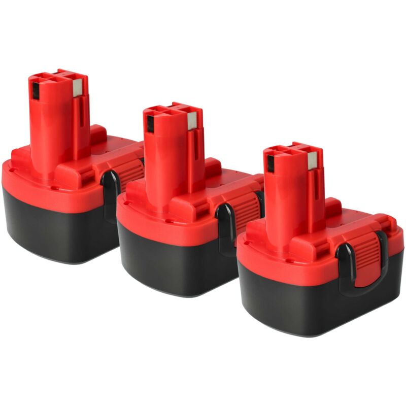foto del prodotto vhbw 3x batteria compatibile con bosch art 26 utensile elettrico 3000 mah, nimh, 14,4 v 