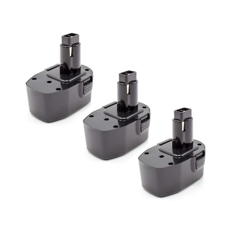 foto del prodotto vhbw 3x batteria compatibile con dewalt dc735ka, dc735kb, dc757ka, dc757kb, dc830kb, dc835kb, dc930ka attrezzo da lavoro 1500 mah, nimh, 14,4 v 