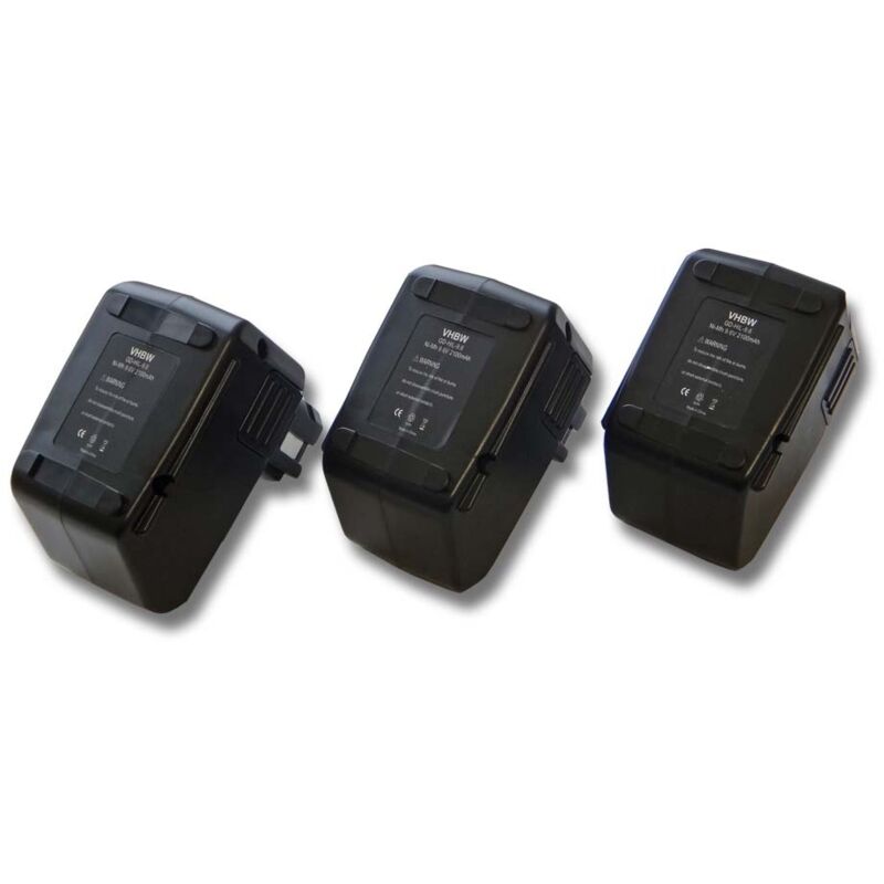 foto del prodotto vhbw 3x batteria compatibile con hilti sf100, sf100a, bd2000, sb10, sfb105 utensile elettrico 2100 mah, nimh, 9,6 v sostituisce 265605, 315078,