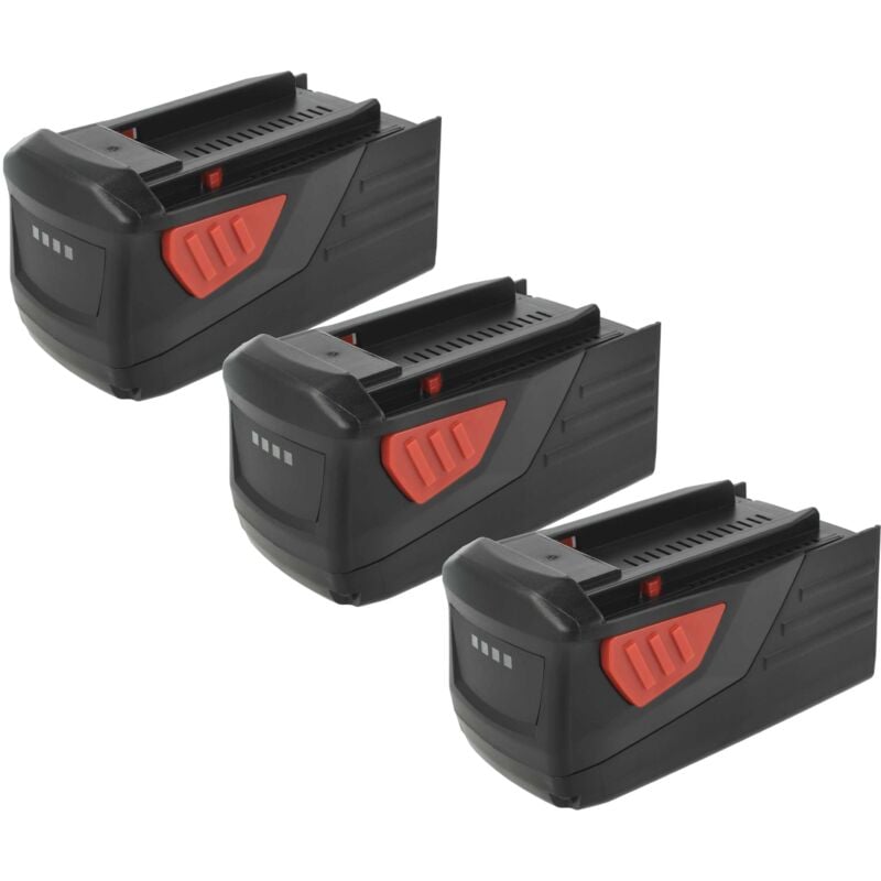 foto del prodotto vhbw 3x batteria compatibile con hilti te6 ali, te6 a36, te 6a, te6a, te 6 a36 avr, te 500 a36, cpc 36v utensile elettrico 5000 mah, li ion, 36 v 