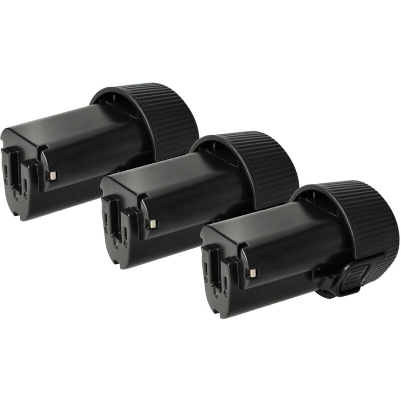 foto del prodotto vhbw 3x batteria compatibile con makita ml100w, ml101, mr051, mu01, rj01, ml101w, mr051w, mu01z, rj01w utensile elettrico 2000 mah, li ion, 10,8 v 