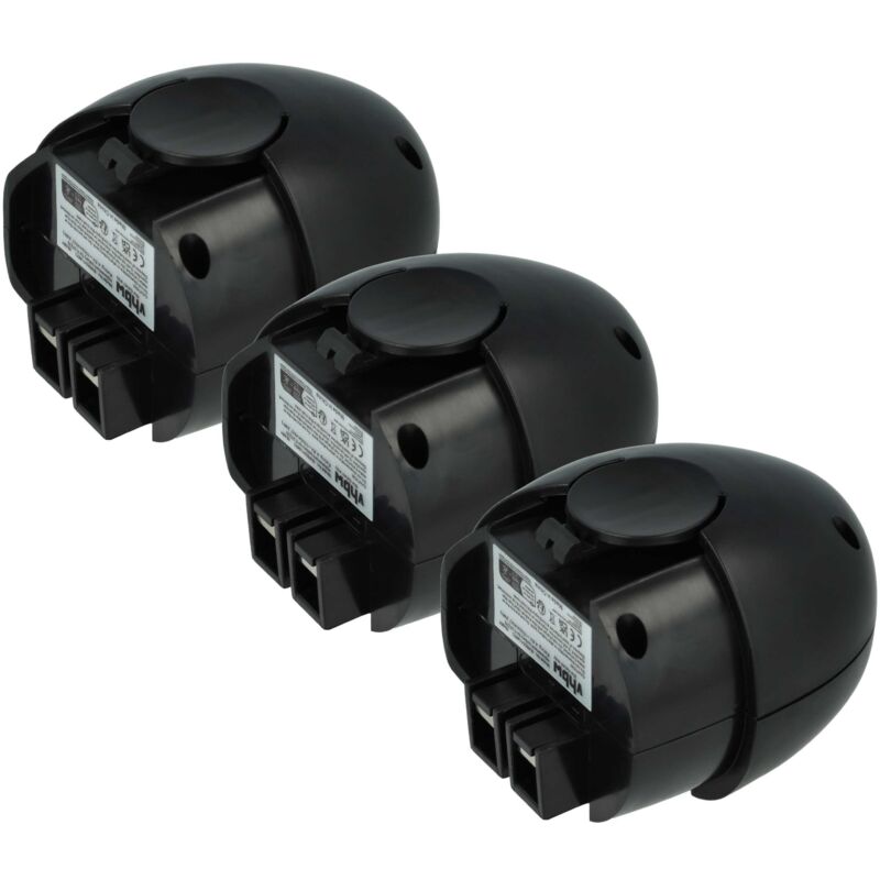 foto del prodotto vhbw 3x batteria compatibile con metabo powermaxx basic utensile elettrico 1500 mah, nimh, 4,8 v 