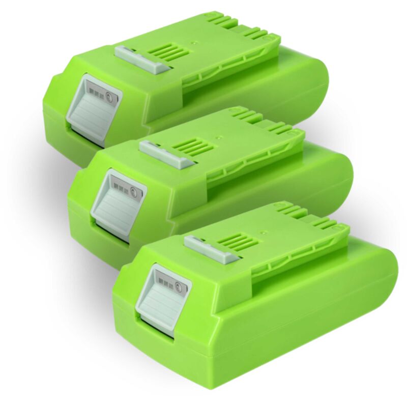 foto del prodotto vhbw 3x batteria compatibile con powerworks 32cm p24lm32, p24ab, p24st attrezzi da lavoro 2000 mah, li ion, 24 v 